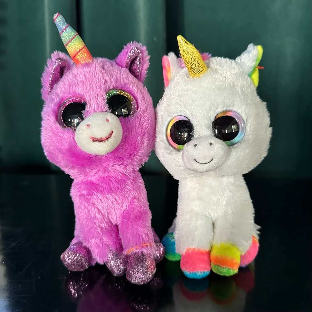 Ty Unicorn Stuffed Animals set (2)